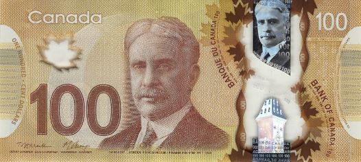 100 CAD Bills