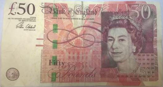 50 GBP Bills